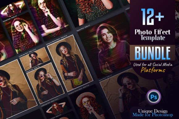 Download Photo Effect Template Bundle Design - Effect Collection